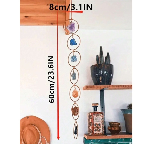 Luxe Natural Crystal Ceiling Wall Decor - Picture 3 of 5